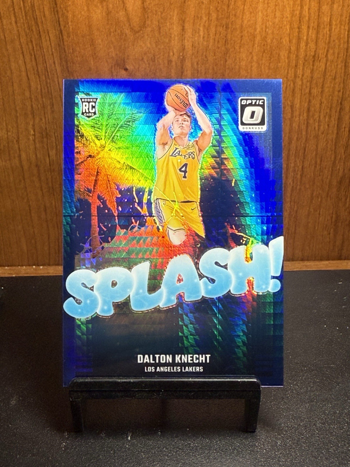 2024-25 donruss optic #12 Dalton Knecht Splash Hyper Blue /175