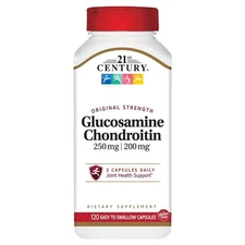 21st Century Glucosamine & Chondroitin Gluten Free Capsules Original 120 Count
