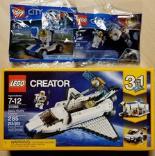 NIP Lego Creator City Space Lot Shuttle Satellite Astronaut 31066 30315 30365