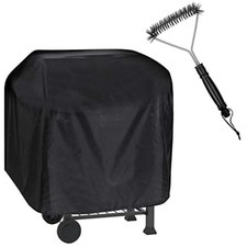 Grillabdeckung,Grill Abdeckhaube mit Einer Grillbürste für Tepro Toronto Holz...