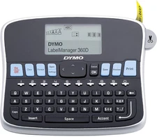 DYMO Desktop Label Maker LabelManager 360D Rechargeable Hand-Held Label Maker