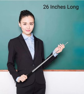 Extendable Teacher Pointer & Hiking Staff 26 Inch Telescopic Auto Pop-Up