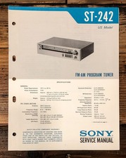 Sony ST-242 Tuner Service Manual Original 