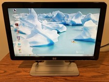 HP w1858 18.5  LCD Monitor w/Speakers VGA DVI 16:9 1366x768 Tested  Cables