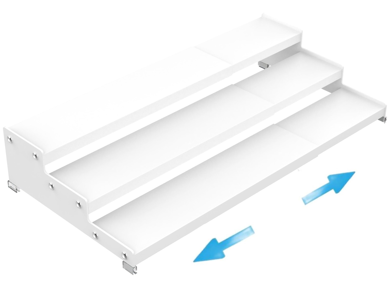 Expandable Spice Rack Storage organizer with 3-Tier step shelf cabinet,season...