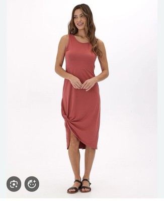 NWT Threads 4 Thought Lula Luxe Jersey Knotted Midi Dress Sz M