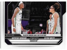 Olivia Miles, Natasha Howard 2026 Panini Instant WNBA #83 SP /151 Lynx