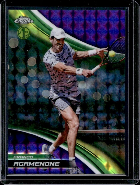 2025 Topps Chrome Franco Agamenone Purple Geometric Refractor #/10