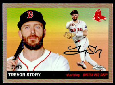 2025 Topps Chrome PLATINUM TREVOR STORY #42 ROSE GOLD REFRACTOR /75