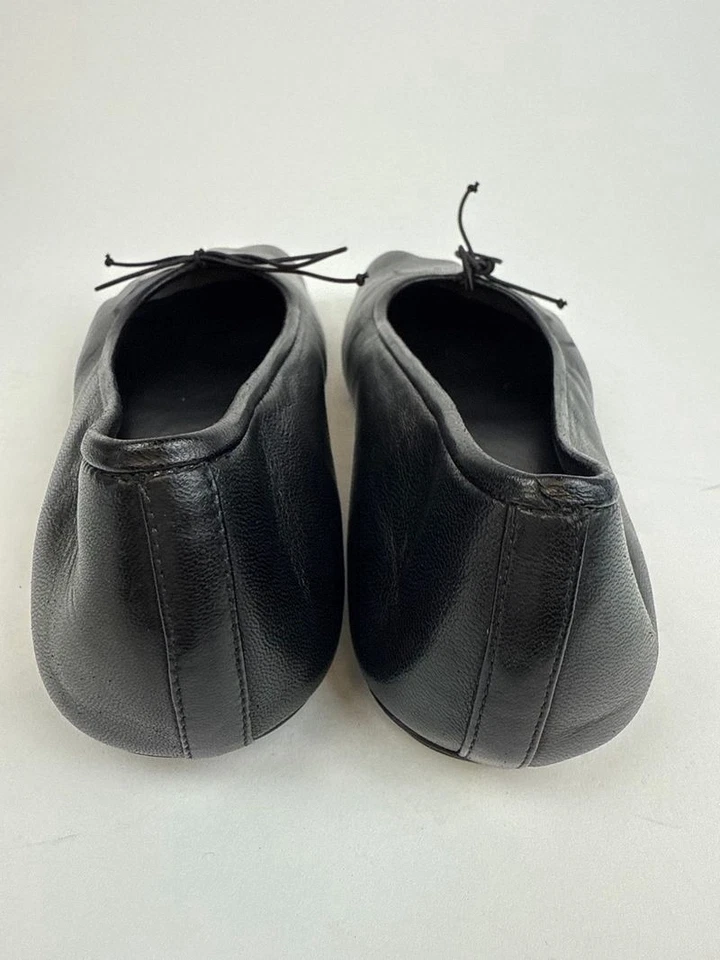 Balenciaga Bailarina Anatómica Plana Cuero Negro Talla 35.5 Nueva en Caja Foto 3 de 4