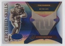 2005 Leaf Certified Materials Skills Mirror Blue 14/100 Tiki Barber #CS-19 0o9