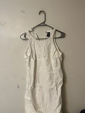 Vintage Linen Dress The GAP Size 4 Full Length Easter Spring Summer Tank