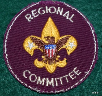 BOY SCOUT ADULT POSITION PATCH - REGIONAL COMMITTEE PATCH - FREE SHIPPING