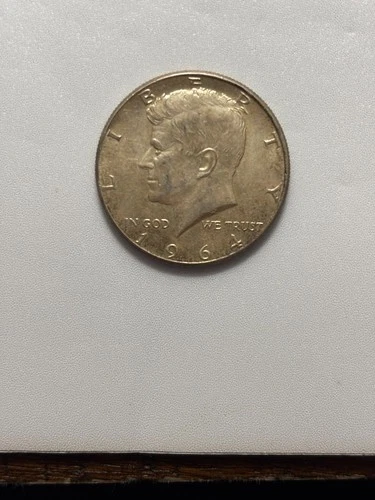 1964 Kennedy Half-Dollar - 90% Silver, Condition AU According to CoinSnap