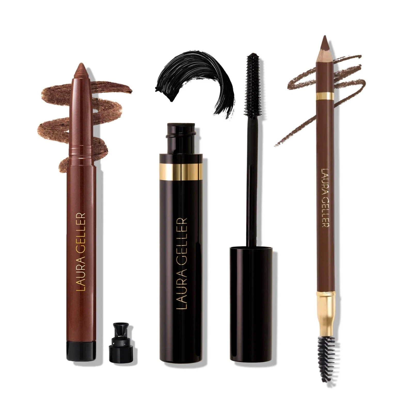 LAURA GELLER Laura’s 3 E’s Eyeliner, Eyelash & Eyebrows Kit for Mature Skin |...