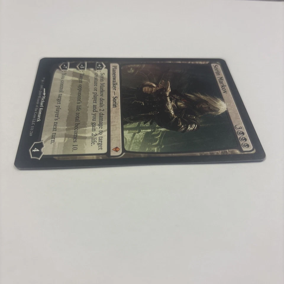 Sorin Markov LP Zendikar MTG 111 / 249 Black Planeswalker Life Total Becomes 10 - Image 3 of 4