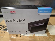 APC Back-UPS 450 BN450M 450VA/255W 6-Outlet Surge UPS Black Needs Battery