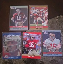 Joe Montana Pro Set Lot Of 5 San Francisco 49rs NFL