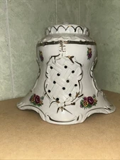 Vintage Porcelain Bell Candle Cover Lamp Shade - Very Old