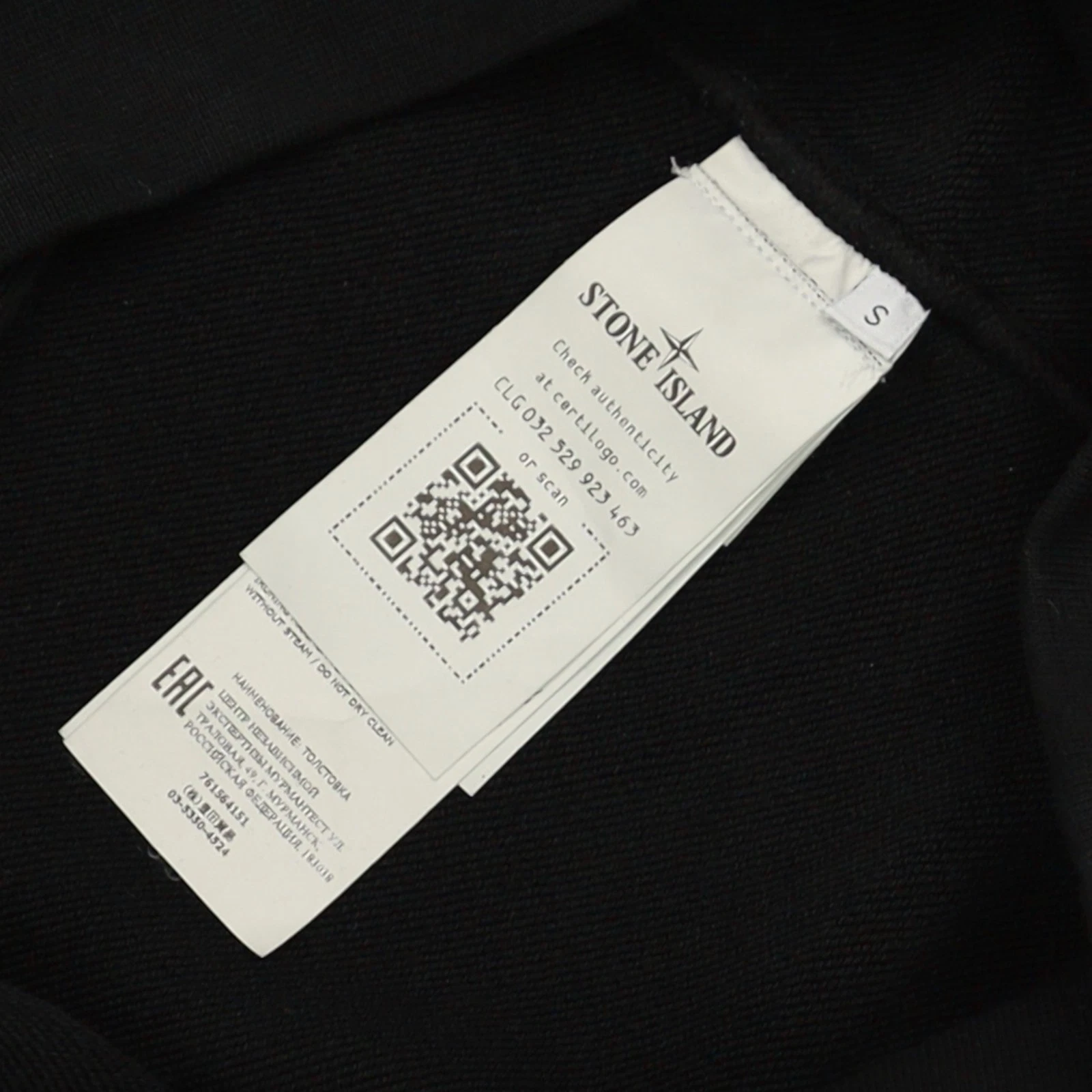 Felpa con cappuccio Stone Island SS22 taglia S nera