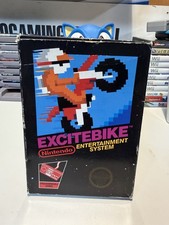 NES Excitebike 5-screw + Hang-Tag + No Manual (Nintendo NES, 1985) Black Label