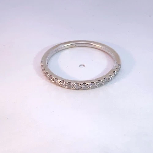 Lady's Diamond Wedding Band 17 Diamonds .34 Carat T.W. 10K White Gol (MI1069677)