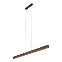 LED Pendelleuchte Esstisch Holz Metall L:120.5 Cm 3000 K HäNgelampe Wohnzimmer