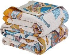 Boho Throw Blanket for Bed 100 Cotton Bohemian Blankets Ultra Soft Woven Mus...