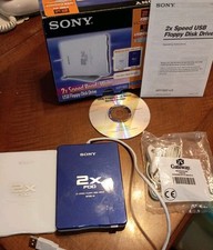 Sony USB 3.5" Floppy Disk Drive 2X Speed FDD MPF88E-UA External w/ Org Box