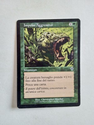 MTG ITA 2000 AGGRESSIVE IMPULSE MAGIC CARD Nr. 181/350