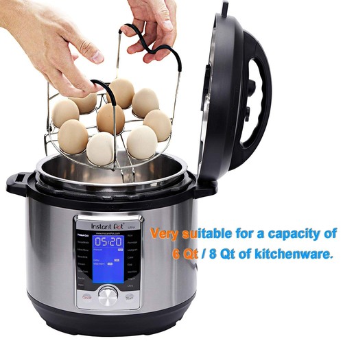 Steamer Cooling Rack Trivet Accessory Set, Include 9-holes Egg Steamer Cookin... - Picture 4 of 7