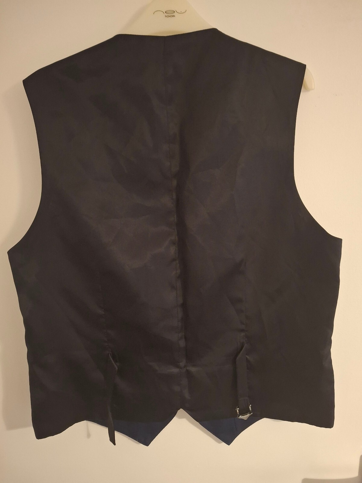 Remus Uomo Classic Navy Blue Formal Waistcoat with Patterned Lining 40R - 0106 image 4