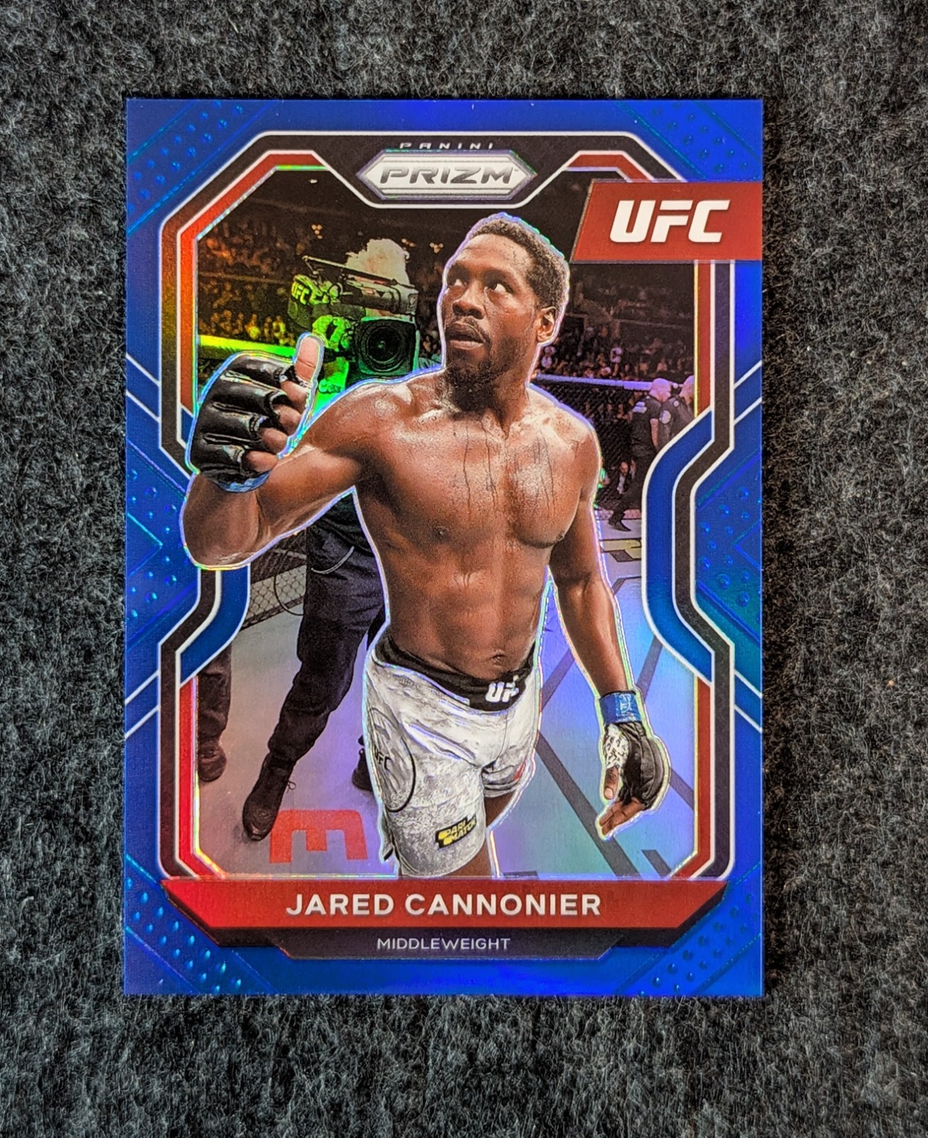2021 Panini Prizm UFC Blue #44 Jared Cannonier #/199