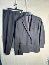 Brooks Brothers 346 Regent Fit 43R 2 Piece Suit Brown Herringbone 35x27.75