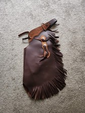 Western Chaps Youth M, Bar Leather