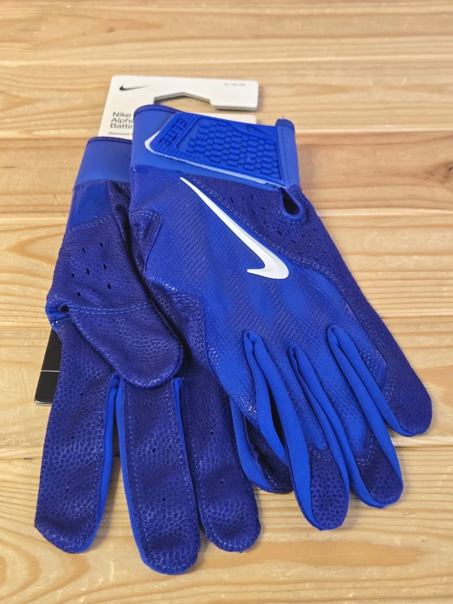 Guantes de béisbol Nike Alpha Elite de bateo para hombre azul real FD7868-434 TALLA XL