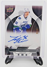 2024-25 Upper Deck Engrained Icons Jannik Hansen Mahogany Auto /10   #CA-JH