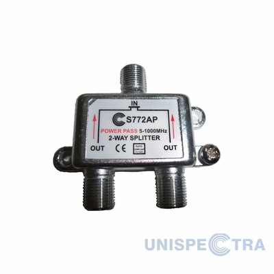 2 Way TV Pro Splitter DC Pass Aerial Cable FM Radio DAB 5-1000MHz - Foto 9