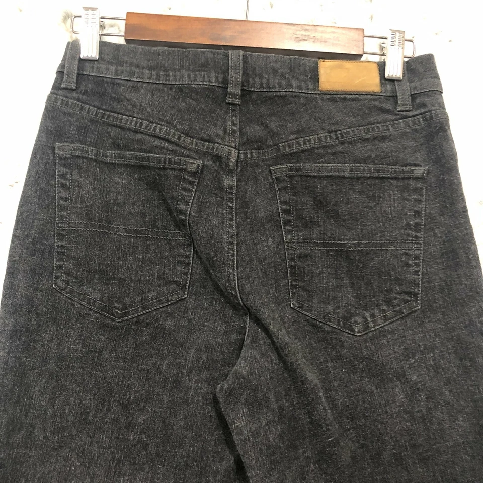 Pantalones de mezclilla para mujer Tommy Hilfiger vintage 2003, negros de pierna recta talla 6 Foto 4 de 4