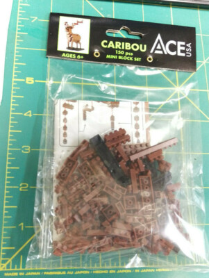 150 piece Locking Block Building Set New! CARIBOU mini block set with directions
