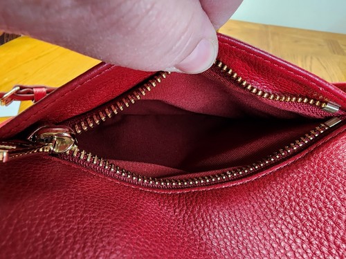 Borsa a tracolla Coach F35809 Isabella donna classica pelle rossa nuova con etichette ($350) - Foto 11 di 12