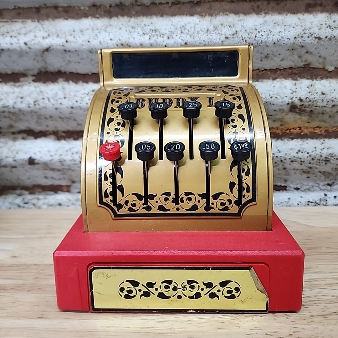 VINTAGE BUDDY L METAL PLASTIC CASH REGISTER MADE JAPAN With Box | eBay