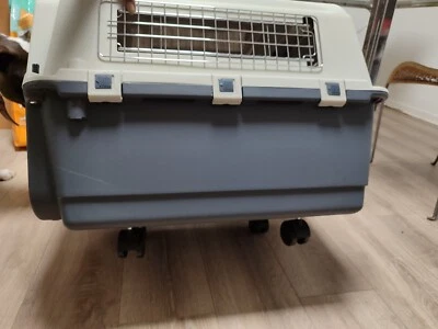 Cage de transport pour chien conforme normes avion IATA - 68x49x52 - Photo 1/4