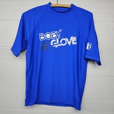 Body Glove Blue Short Sleeve Rash Guard Shirt Womens Size Large