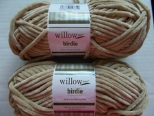 Willow Yarns Birdie chenille yarn, Beach Sand, lot of 2 131 yds ea 
