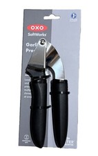 OXO SoftWorks Soft-Handled Garlic Press Stain...