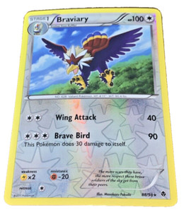 Pokemon TCG Card - 2011 Braviary Emerging Powers REVERSE HOLO 88/98 Card - NM+