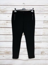 Classiques Entier Womens Pants Size 6 Black Skinny Mid-Rise Zipped Pockets