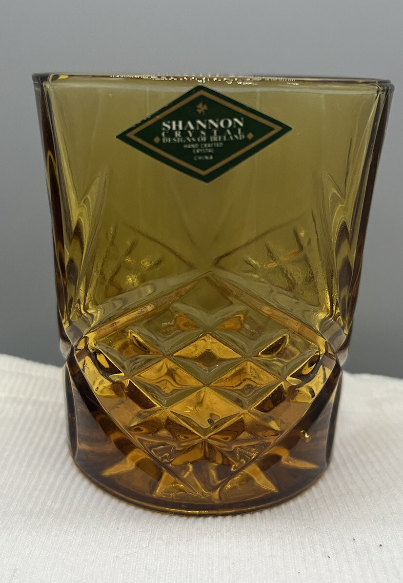 Godinger Shannon Crystal Amber Old Fashioned Glasses (A) eBay
