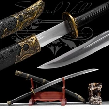 108cm Handmade Sword/High Manganese Steel/Real Katana/Battle Ready/Sharp/Combat